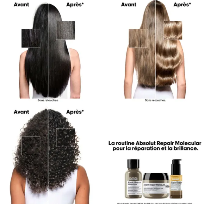 L'Oreal Professionnel Huile & Sérum|Cheveux Secs / Abîmés / Cassants>Absolut Repair Molecular Huile