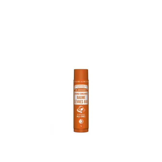 Dr. Bronner's Baume À Lèvres>Baume à Lèvres Bio Orange-Gingembre