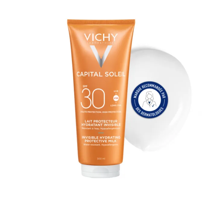 Vichy Soins Solaires|Protection Solaire Corps>Capital Soleil Lait Protecteur Fraîcheur SPF30