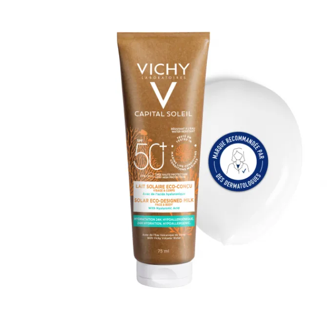 Vichy Soins Solaires|Protection Solaire Corps>Capital Soleil Lait Solaire Eco-Conçu voyage SPF50+