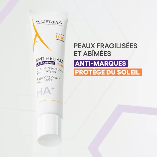 A-derma Crèmes De Jour|Crème Réparatrice Anti-Marques SPF50+