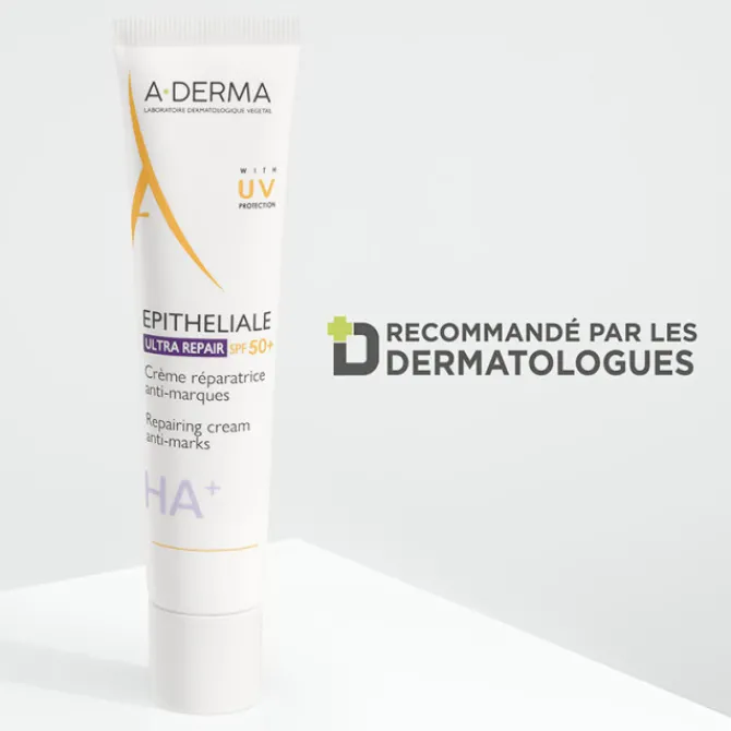 A-derma Crèmes De Jour|Crème Réparatrice Anti-Marques SPF50+