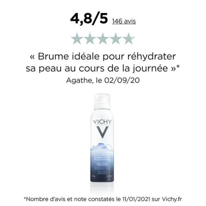 Vichy Démaquillants & Nettoyants|Démaquillant & Nettoyant>Eau Thermale Minéralisante