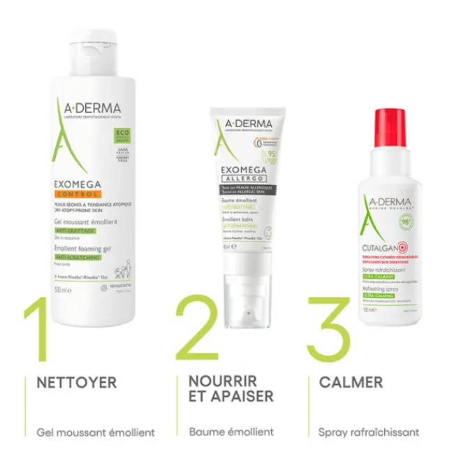 A-derma Soins Hydratants|Exomega Allergo - Baume