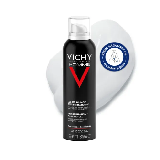 Vichy Soins Hommes|Soin Rasage & Barbe>Gel de Rasage Anti- Irritations