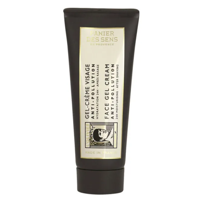 Homme Panier des Sens Soin Visage Hommes|Gel-Crème Visage Anti-Pollution L'Olivier