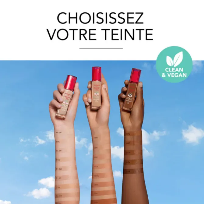 Bourjois Fond De Teint Fluide|Healthy Mix Clean