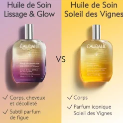Caudalie Soins Hydratants|Huile de Soin Lissage & Glow
