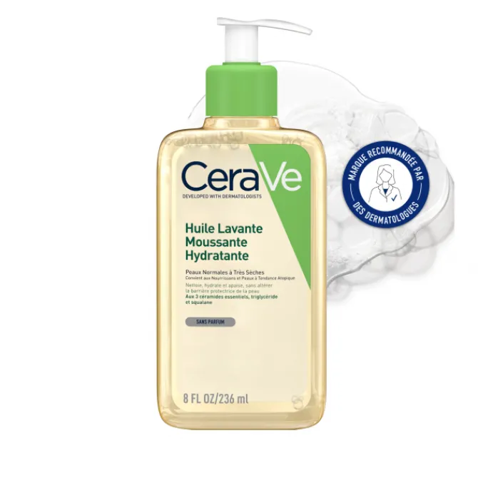 CeraVe Douche & Bain|Démaquillants & Nettoyants>Huile Lavante Hydratante