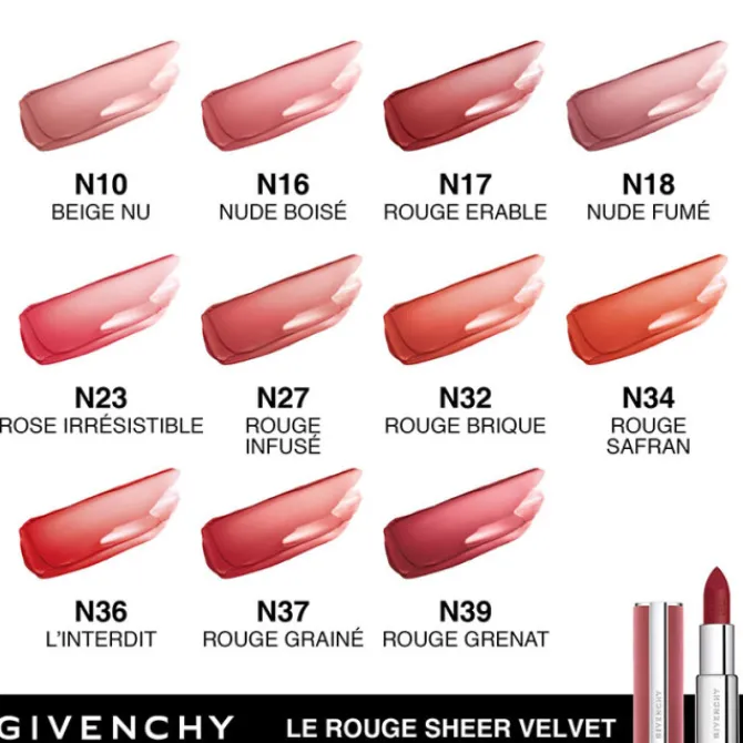 Givenchy Rouge À Lèvres>Le Rouge Sheer Velvet