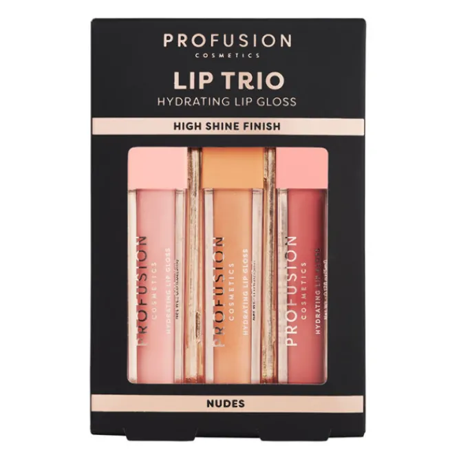 Profusion Cosmetics Gloss>Lip Trio Nudes