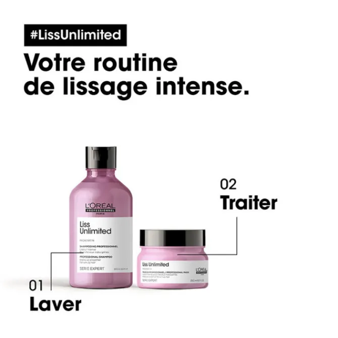 L'Oreal Professionnel Cheveux Bouclés / Ondulés / Frisés / Crépus|Masques>Liss Unilimited