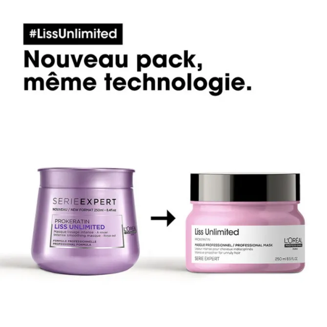 L'Oreal Professionnel Cheveux Bouclés / Ondulés / Frisés / Crépus|Masques>Liss Unilimited