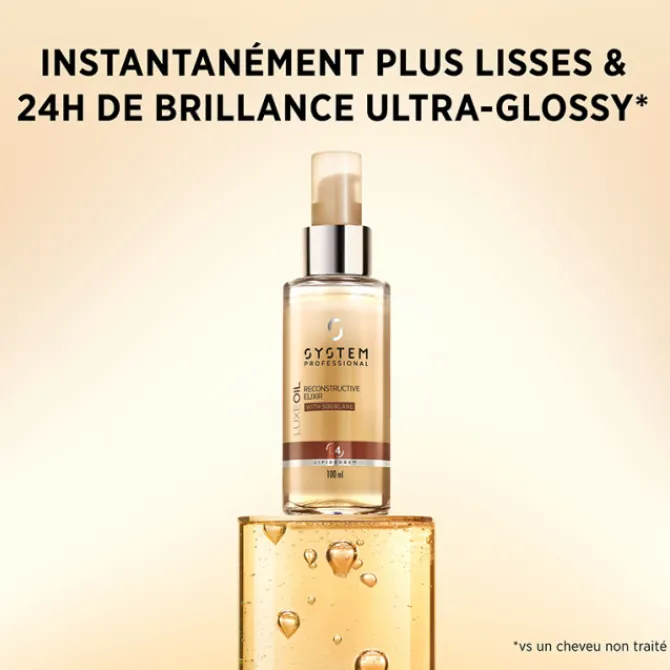 System Professional Cheveux Bouclés / Ondulés / Frisés / Crépus|Cheveux Épais>LuxeOil Elixir Reconstructeur