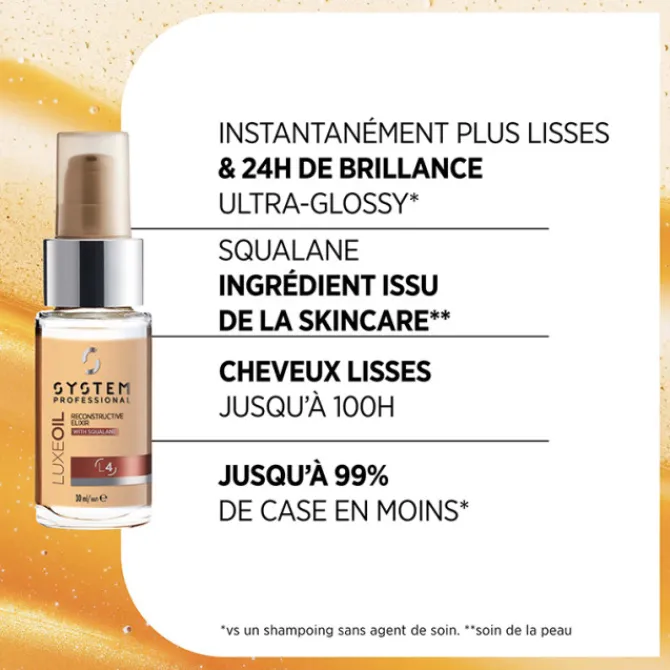 System Professional Cheveux Bouclés / Ondulés / Frisés / Crépus|Cheveux Épais>LuxeOil Elixir Reconstructeur