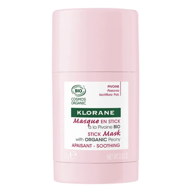 Klorane Gommages & Masques>Masque en stick apaisant à la Pivoine BIO