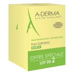 A-derma Savons Solides|Démaquillants & Nettoyants>Pain Surgras Nettoyant Nutritif
