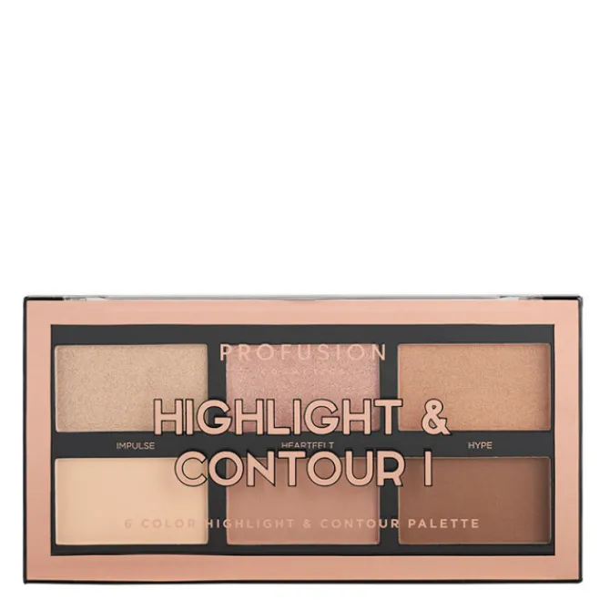 Profusion Cosmetics Enlumineur & Highlight>Palette Teint Mini Artistry Highlight & Contour