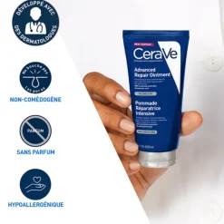 CeraVe Soins Hydratants|Crèmes De Jour|Pommade Réparatrice Intensive Visage et Corps