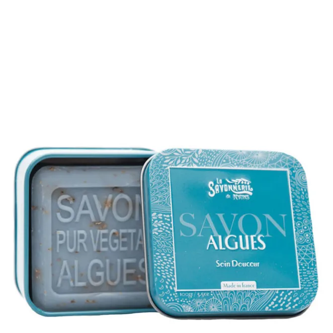 La Savonnerie de Nyons Démaquillant & Nettoyant>Savon aux Algues et Boite Métal