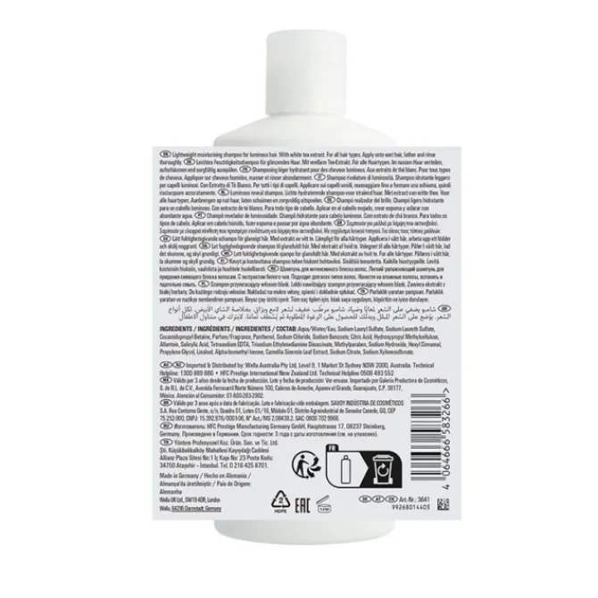 Wella Cheveux Normaux / Tous Types|Shampooing|Shampoing Révélateur de Lumière