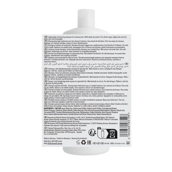 Wella Cheveux Normaux / Tous Types|Shampooing|Shampoing Révélateur de Lumière