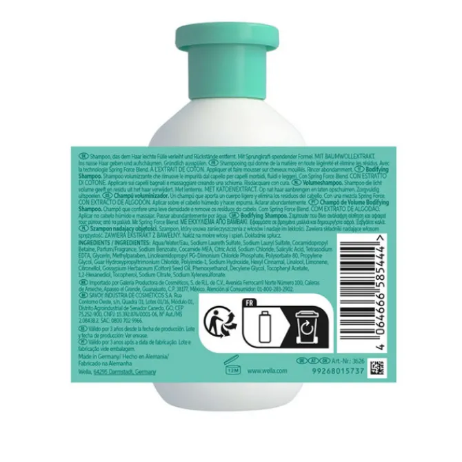 Wella Cheveux Fins / Sans Volume|Shampooing>Shampooing