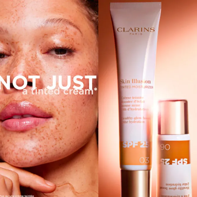Clarins Crème Teintée, Bb & Cc Crème>Skin Illusion Tinted Moisturizer SPF25