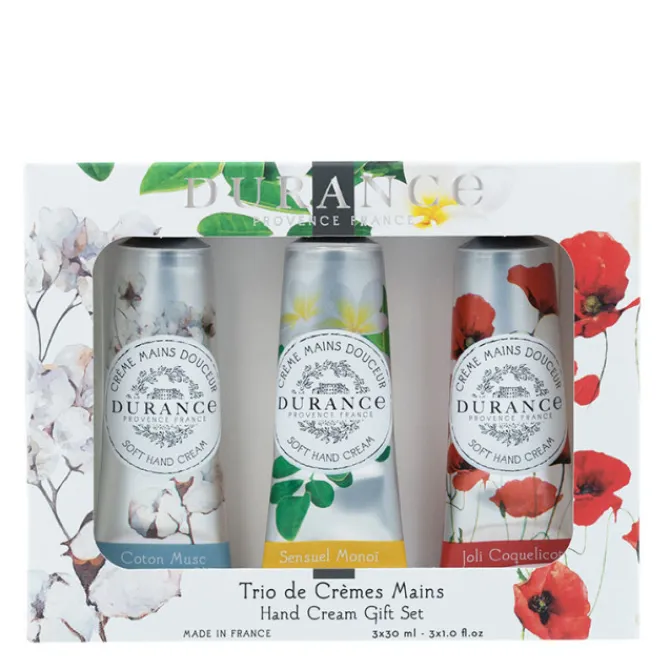 DURANCE Coffrets & Cadeaux>Trio de crèmes mains