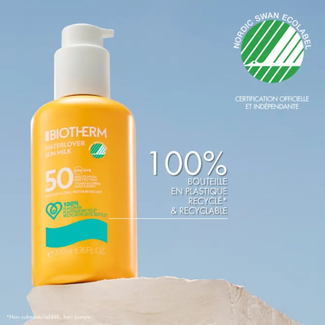 Biotherm Soins Solaires|Protection Solaire Corps>Waterlover Lait Solaire Visage & Corps SPF50